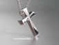 Preview: Crucifix pendant * 585 white gold * Brillant