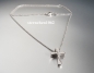 Preview: Necklace with crucifix pendant * 585 white gold * Brilliant