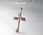Preview: Necklace with Crucifix pendant * 925 silver * black zirconia