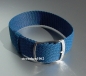 Preview: Eulit * Perlon * Pull Strap Watch Band * crystal * blue * 18 mm