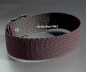 Preview: Eulit * Perlon * Pull Strap Watch Band * crystal * brown * 14 mm