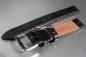 Preview: Davosa * watch strap * croco-print  optics * black * 16 mm