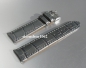 Preview: Barington * Leather watch strap * Croco - Optics * grey * 18 mm