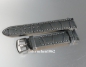 Preview: Barington * Leather watch strap * Croco - Optics * grey * 12 mm