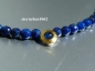 Preview: Einzelstück * Edelstein Kette * Lapis Lazuli * Saphir * 585 Gold * 24 ct Gold * 925 Silber