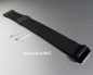 Preview: Eulit * Edelstahlband für Uhren schwarz * Uhrenarmband * Milanaise * Magnetverschluss * 20 mm