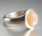 Preview: Unique * Ring * 925 Silver * Pink Moonstone