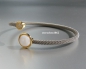 Preview: Bangle * 925 silver * Gold plated * Stainless steel * Zirconia * Moonstone