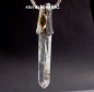 Preview: Necklace with Rock Crystal / Tsavorite Pendant * 925 Silver * 24 ct gold *