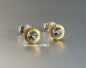 Preview: Unique piece * Earring * Stud * 925 Silver * 24 ct Gold * Aquamarine