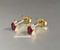 Preview: Earring * Ear Studs * 585 Gold * Ruby * Brillant