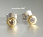 Preview: Earring * 925 Silver * 24 ct Gold * Brillant