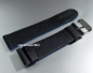 Preview: Eulit * Leather watch strap * Olymp * black / blue * 22 mm