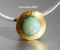 Preview: Necklace with Opal pendeant * 925 Silver * 24 ct Gold