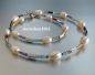 Preview: Gemstone Necklaces * Hematite * Garnet * Freshwater pearls * 925 Silvere *
