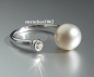Preview: Ring * 925 Silver * Tahitian pearl * Zirconia