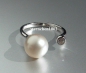 Preview: Ring * 925 Silver * Tahitian pearl * Zirconia
