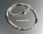 Preview: Noble freshwater pearl necklace * Tanzanite * Apatite * 925 silver