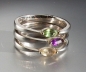 Preview: Einzelstück * Ring * 925 Silber * 585 Gold * Amethyst * Peridot * Citrin