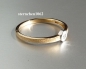 Preview: Solitaire Ring * 585 yellow gold * white gold * brilliant