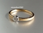 Preview: Solitaire Ring * 585 yellow gold * white gold * brilliant