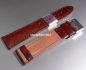 Preview: Eulux * Leather watch strap * Rugato * medium brown * Handmade * 18 mm