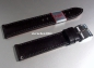 Preview: Eulux * Leather watch strap * Rugato * black * Handmade * 20 mm