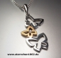 Preview: Viventy Necklace with Butterfly Pendant * 925 Silver/585 Gold * Brilliant * 697452