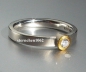 Preview: Ring * 925 Silver * 24 ct. Gold * Brillant