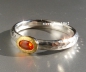 Preview: Unique * Ring * 925 Silver * 24 ct Gold * Fire Opal