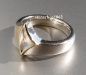 Preview: Einzelstück * Ring * 925 Silber * 750 Gold * Mondstein