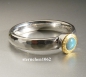 Preview: Single piece * Ring * 925 Silver * 24 ct Gold * Opal
