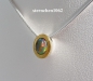 Preview: Necklace with opal pendant * 925 Silver * 24 ct gold *