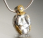 Preview: Necklace with Granet * 925 Silver * 24 ct Gold