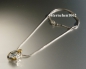 Preview: Einzelstück * Halskette mit Tahiti Perle / Brillant Anhänger * 925 Silber * 24 ct Gold