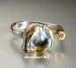 Preview: Einzelstück * Ring * 925 Silber * 24 ct Gold * Tahiti-Perle * Brillant