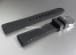 Preview: Eulit * watch strap * Silicone with bright seam * 18 mm