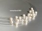 Preview: Wunderbarer Halsreif * Edelstahl * 5-reihig * Zucht - Perlen * 42 cm