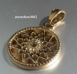 Preview: Dreamcatcher Pendant * Steel gold ion plating * Star * 2,5 cm