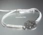 Preview: Dreamcatcher Bracelet * Steel * textile white * Star * 2,0 cm