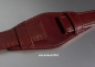 Preview: Eulit * Leather watch strap * band with leather underlay * dark brown * 14 mm