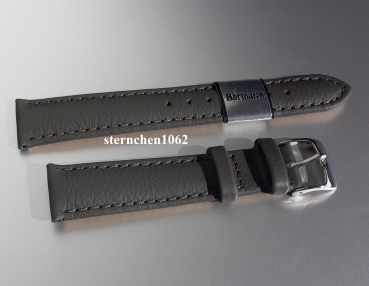 Barington * Leather watch strap * Fancy * grey * 14 mm