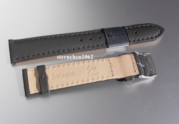 Barington * Lederband für Uhren * Uhrenarmband * Fancy * grau * 14 mm
