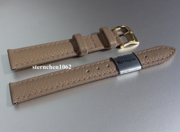 Barington * Leather watch strap * Fancy * mud * 14 mm