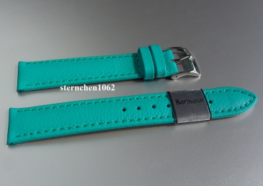 Barington * Leather watch strap * Fancy * turquoise * 14 mm