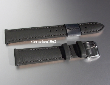 Barington * Leather watch strap * Fancy * grey * 18 mm