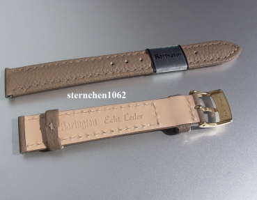 Barington * Leather watch strap * Fancy * mud * 18 mm