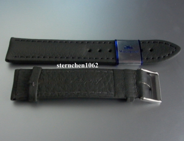 Preview: Barington * Leather watch strap * Imperator * grey * 18 mm