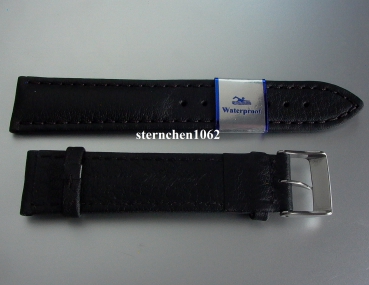 Barington * Lederband für Uhren * Uhrenarmband * Imperator * schwarz * 20 mm