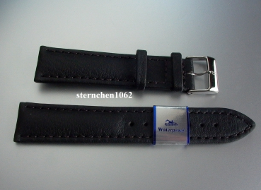 Barington * Leather watch strap * Imperator * black * 22 mm